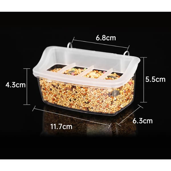Kampanj Spill-Proof Transparent Fågelmatare