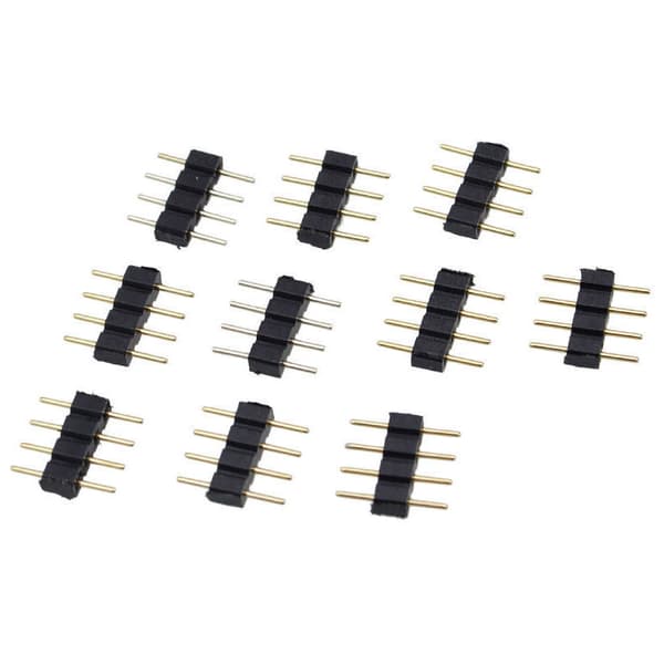 50 stk. 4-bens RGB LED-strip han-adapterstik til 3528 5050 strip-lampe