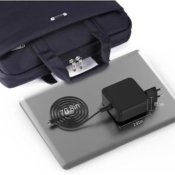 65W USB C Oplader til MacBook Pro/Air, Lenovo Thinkpad, HP, ASUS, Acer, Huawei, Xiaomi, Samsung - Kompatibel med flere bærbare computere og tablets