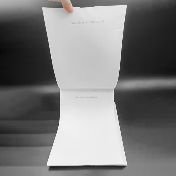 A4 Hurtigtørrende Termopapir - 210mm x 297mm - 100 Ark Foldet US Letter Størrelse Grå
