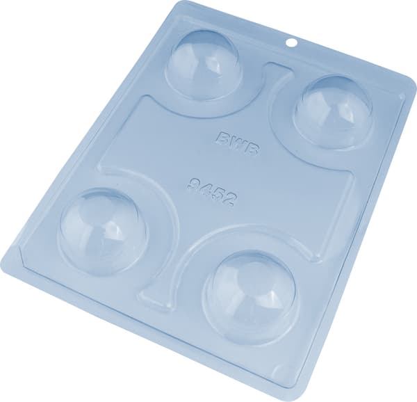 Pralineform Kuppel Chokoladeform - BWB 9452 - Special 3-delt form Transparent transparent