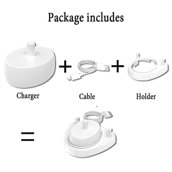 Til 3757b Oplader Erstatningsstativ Holder Elektrisk Tandbørste USB Oplader Til D12 D20 D16 D10 Hvid