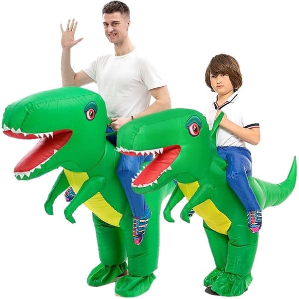 Halloween-fest Tyrannosaurus Rex oppblåsbart kostyme-298[JUN]