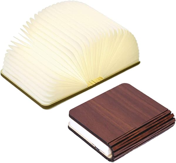 Tre Boklampe, LED-nattlampe, USB-oppladbar LED-stemningsbelysning, 3-farget skrivebordslampe
