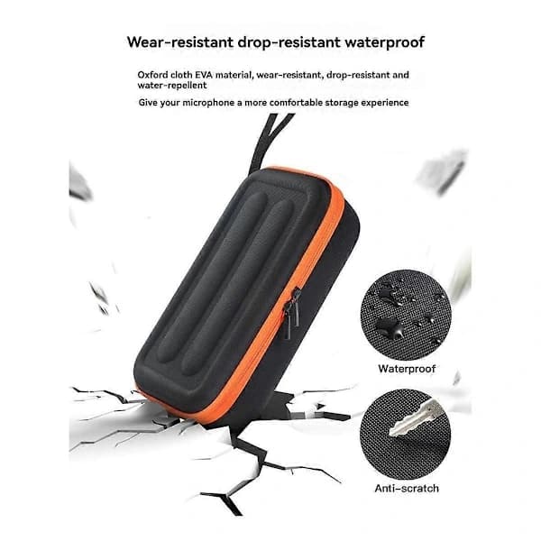 Portable Microphone Storage Case for PartyBox, Scratch-Resistant Hard Travel Case for Wireless Microphone and Accessories