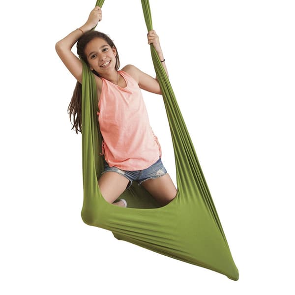 Elastisk barnhängmatta, mörkgrön 1,5*2,8M Mörkgrön