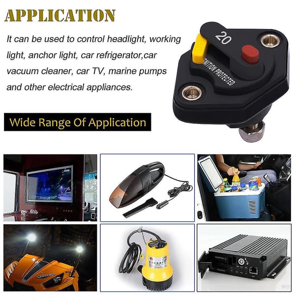 Sikringsbeskytter 30A Auto Bil Stereo Audio Terminal Inline Sikring Inverter
