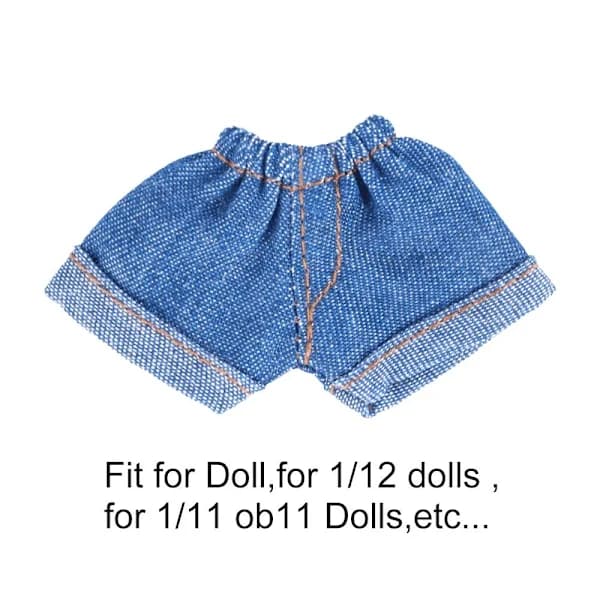Jeansshorts Skinnbukser Shorts BLÅ Blå