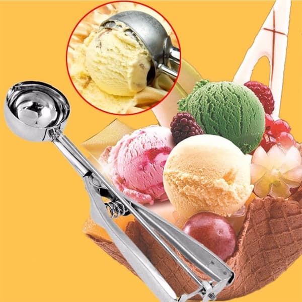 4/5/6 cm isske i rustfrit stål Isske Scoop Piskeris (3 stk)