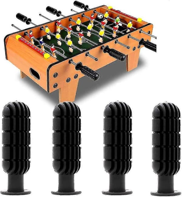 Foosball Handle with Non-Slip Design Tabletop Accessories 8 Pcs Black