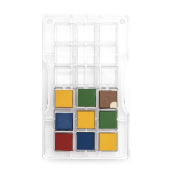 Sjokoladeform Pralinform Kvadrat - Decora Transparent transparent