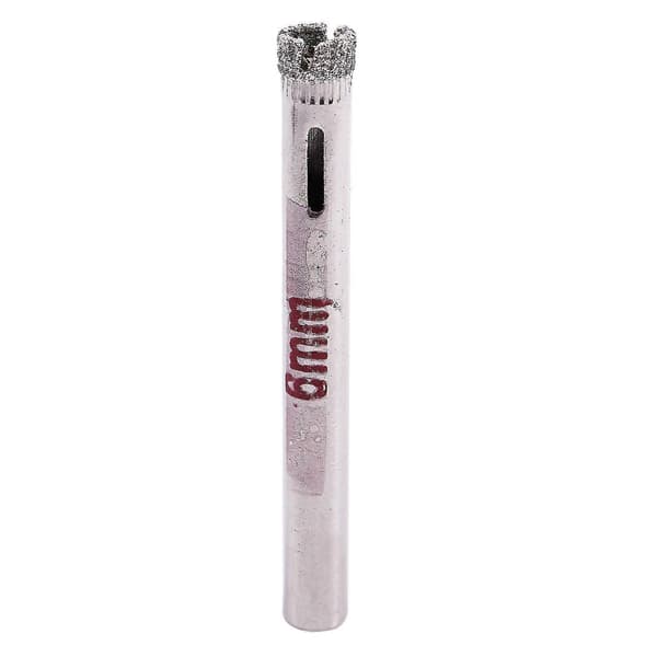 8 stk 6 mm diamantbelagte bor til fliser, keramik, glas, hulsav