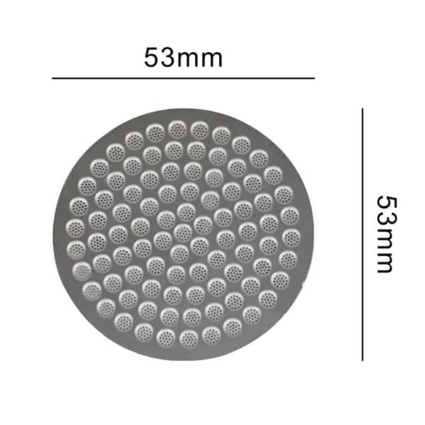 Gjenbrukbart kaffefilter i rustfritt stål, 53 mm