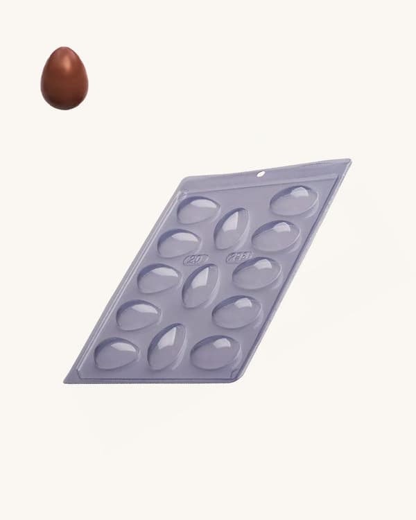 Pralinform Egg 20g Sjokoladeform - Porto Formas 298 Transparent transparent