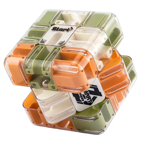Stimulerende Gyro Puzzle Cube | 3D Labyrint Hjernetrimleke for Barn & Voksne [JUN]