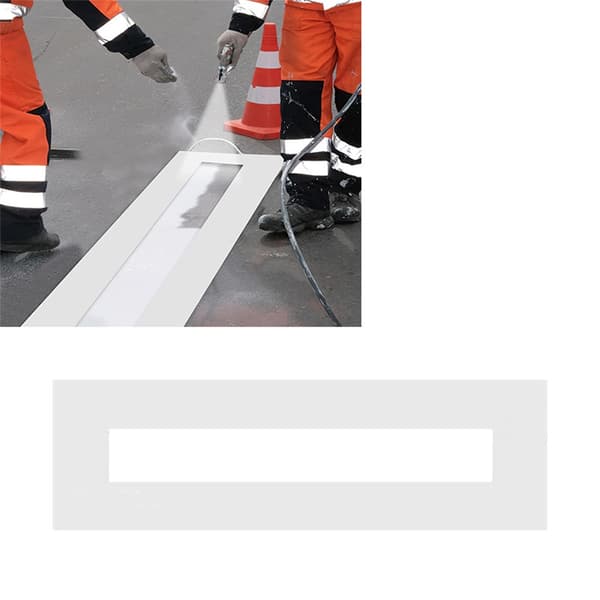 Parkeringslinjeskabelon – Ligger fladt
