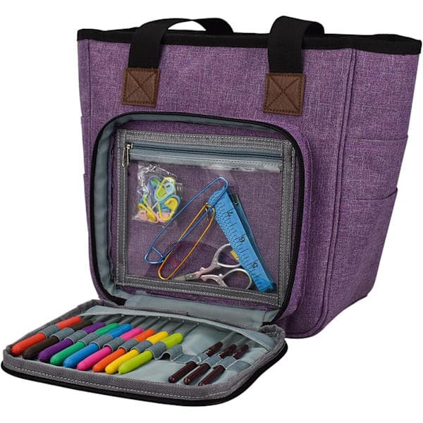 Large Knitting Storage Bag, Sewing Bag, Crochet Bag, (No Accessories)