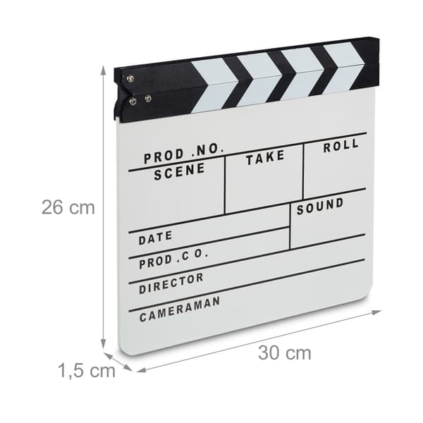 Filmikläppä valkoinen