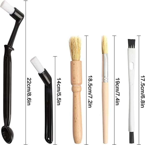 Cleaning brush, brew group brush, barista tool, 15 pieces, for espresso machine