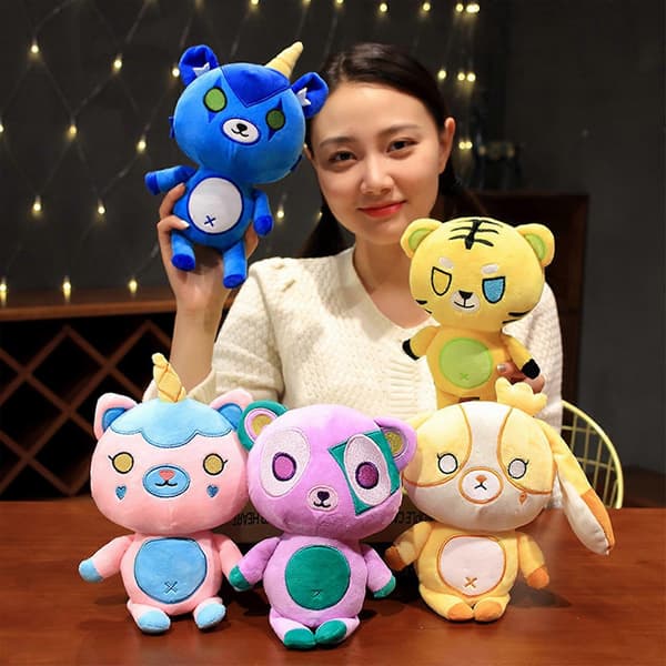 Cartoon Cute Krew Merch District Funneh Bear Soft Plush Toy Kids Gift