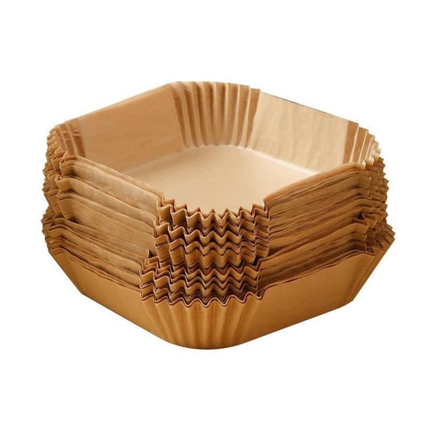 Firkantet 100-pakke Airfryer Papir til Airfryer 20 x 20 cm