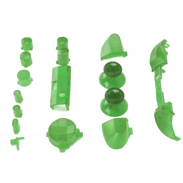 Transparent Grön Full Buttons Mod Kit för Xbox Series X/S Controller