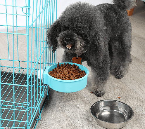 Rosa (S 13*4) Hundeburskål Avtakbar Rustfritt Stål Hengende B