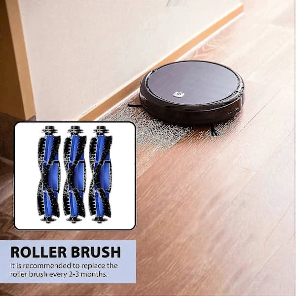 3-pack Replacement Parts Roller Brush For Eufy Robovac 11s 15c 30 30c 12 35c Robotic Vacuum Cleaner