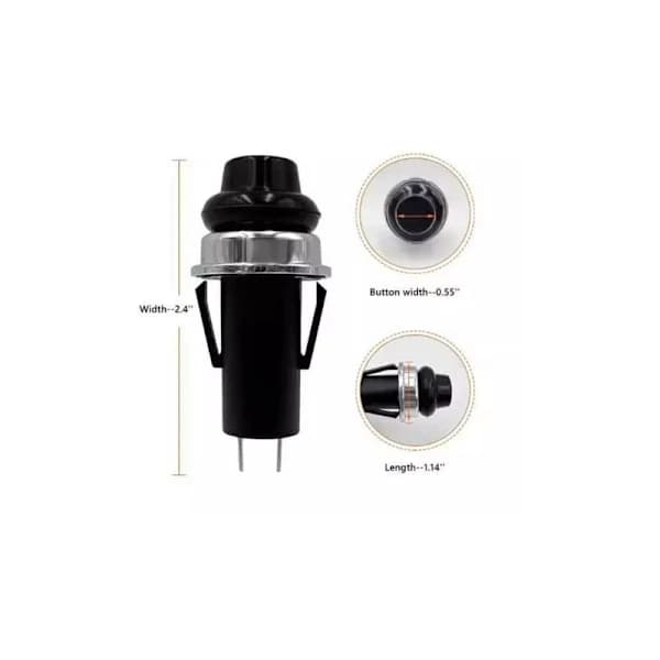 Ignition Switch Replacement for Weber Spirit E and S Series GS4 Gas Grills Easy Installation Black 1-Pack