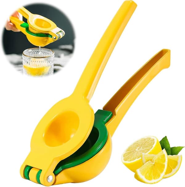 2-i-1 Premium Metall Citron Lime Citrus Handpress Juicer, Manuell Klämma[JUN]