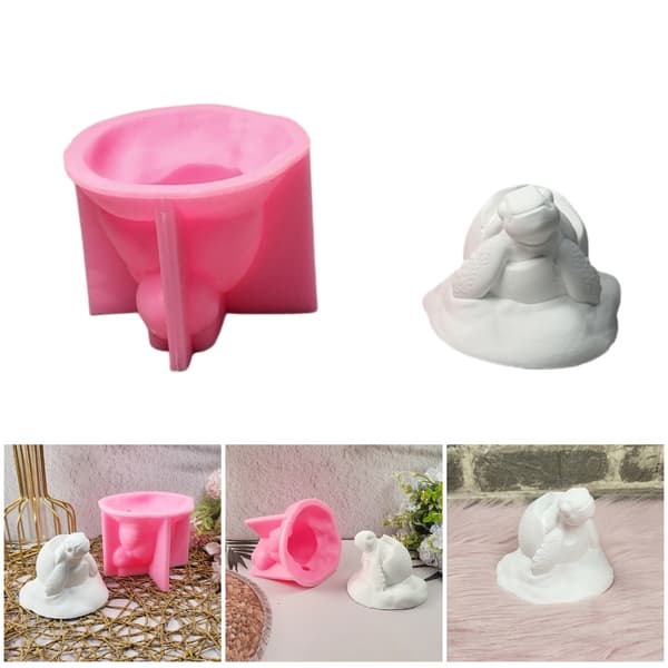Dyresilikoneforme 3D Skildpaddeforme Gipsforme Epoxyharpiksforme