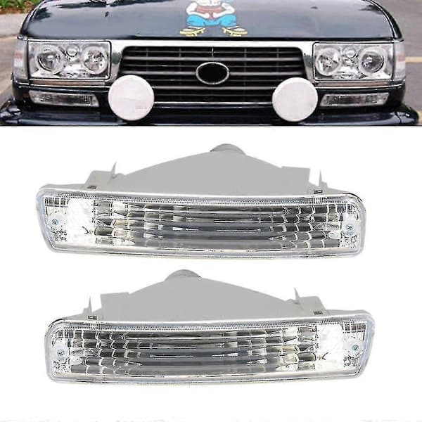 2 stk. bilforreste kofangerblinklys til Land Cruiser 80-serien 1991-1998
