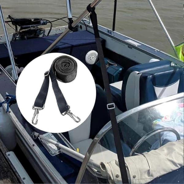 1 par justerbare bimini top stropper dobbelt ende snap krog båd kaleche stropper båd markise hardware tilbehør