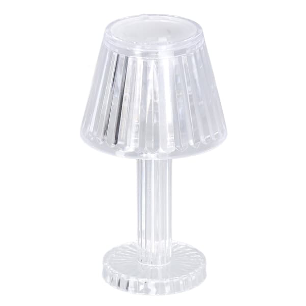 Crystal Diamond Table Lamp Strong Light Transmittance Transparency Mini Crystal Table Lamp Waterproof Bedroom Bedside Lamp Warm White