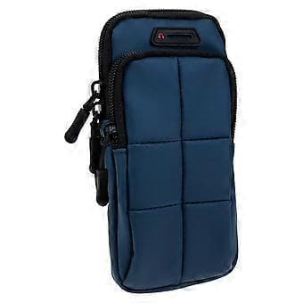 Training Armband Storage Bag Running Breathable Arm Guard Arm Mobile Phone Pocket (Blue)