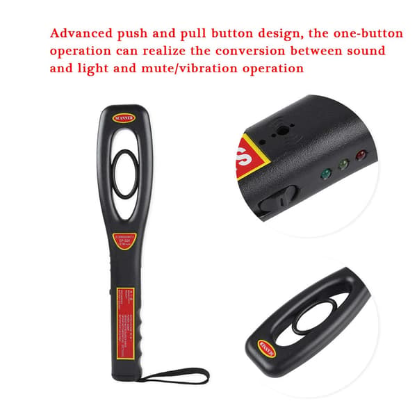GP-008 High-Performance Handheld Metal Detector for Airports, Train Stations, and Security Checks
