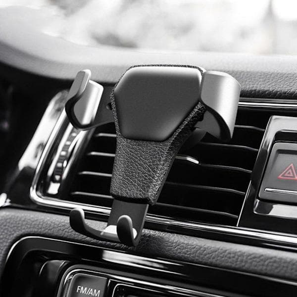 Mobiltelefonholder til bilen - Gravity bilholder luftinntak Svart