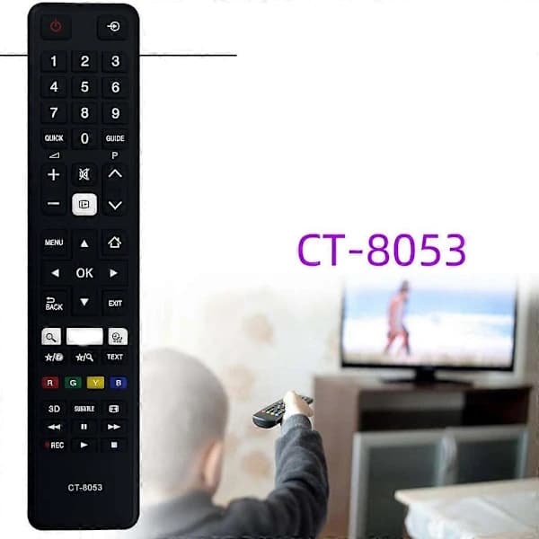 Erstatningsfjernkontroll CT-8053 for TV CT8069 CT8053 43U6783DA 55U6763
