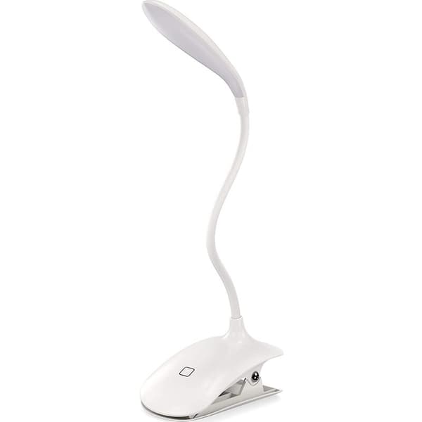 Oppladbar leselampe, 16 LED-leselampe for lesing, 3 lys sengesklipslys, berøringskontroll, perfekt for bokormer og barn, hvit?