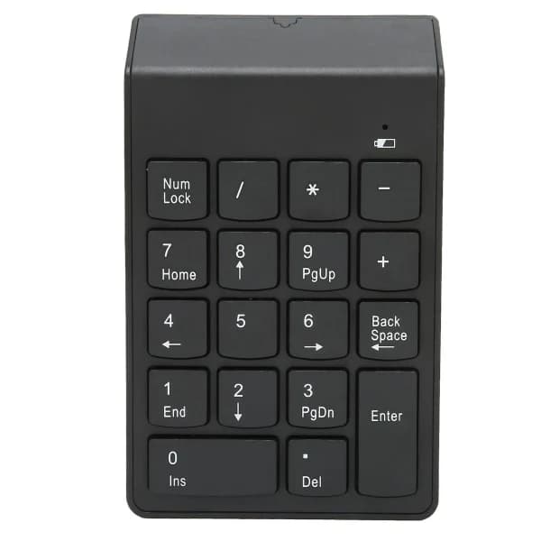 Numeric Keypad Mini Wireless 18 Keys 2.4GHz Stable Connection Ergonomic Design Laptop Numpad Numeric Keypad-YM