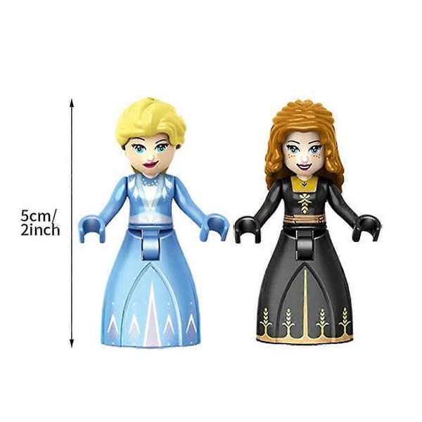 365-delars Disney Frost Elsa Slottsleksak Byggset för Flickor[JUN]