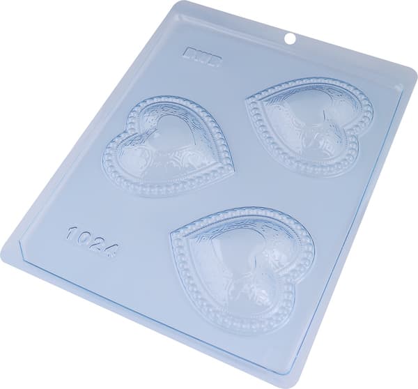 Pralinform Hjerte Sjokoladeform - BWB 1024 Transparent transparent
