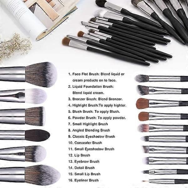 BS06 - BS-MALL 16 st Premium Sminkborstar Set