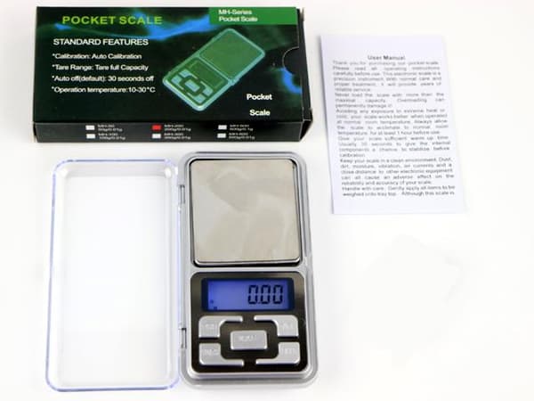 Digitaalivaaka 0,1g - 500g Pocketscale MH-500 Silvergrå silver