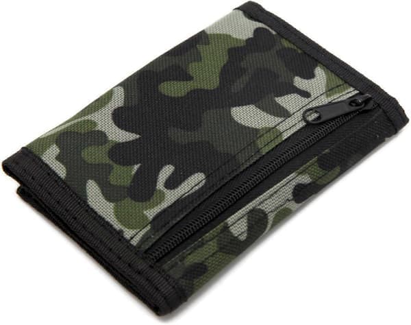 RFID Ohut Camo-lompakko/Kolmiosainen Kangas Sporttilompakko Pojille & Lapsille - Camo