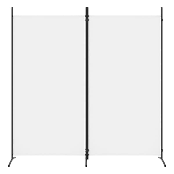 vidaXL Romdeler 2 paneler hvit 175x180 cm stoff Vit 2450
