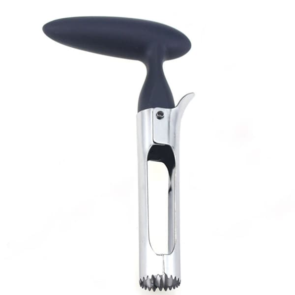Apple Corer, Apple Corer with ABS Handle and Stainless Steel Serrated Blade, Core Remover, Black