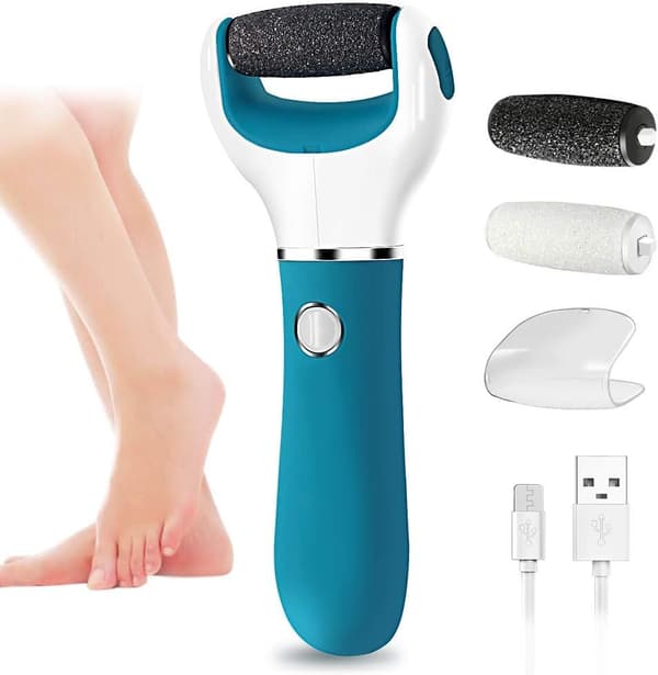 Electronic Foot File for Calluses, Rechargeable Electric Foot File P