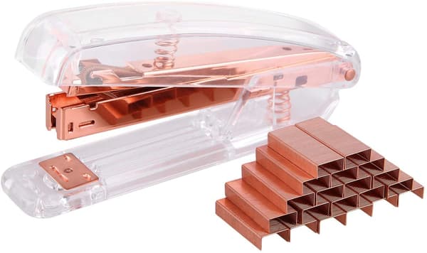 With 10000 Free Standard Staples - Rose Gold, Small Office