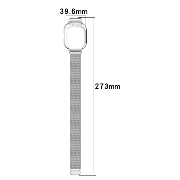 Klockarmband med ram för CMF Watch Pro (D395) Silver